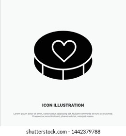 Favorite, Heart, Love, Loves solid Glyph Icon vector