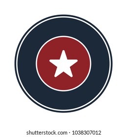 Favorite icon in circle