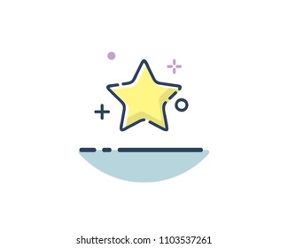 favorite icon design illustration,line filled style design, designed for web and app