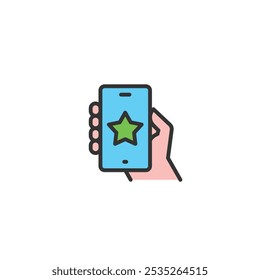 Favorite icon flat vector design