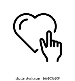 Favorite icon. Flat Vector graphic in white background.