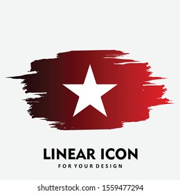 Favorite icon isolated on abstract background

