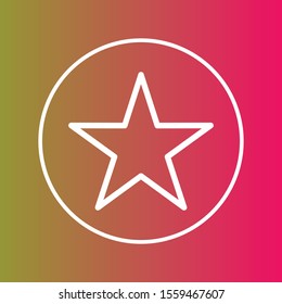 Favorite icon isolated on background
