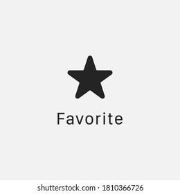 Favorite icon isolated on background. Star symbol modern, simple, vector, icon for website design, mobile app, ui. Vector Illustration