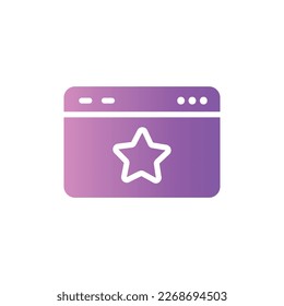 favorite icon with isolated vektor and transparent background