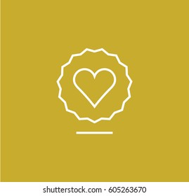 Favorite icon. Linear style. Isolated vector.