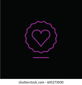 Favorite icon. Linear style. Isolated vector.