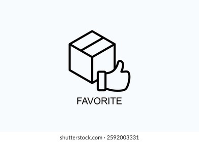 Favorite Icon Or Logo Isolated Vector Illustration