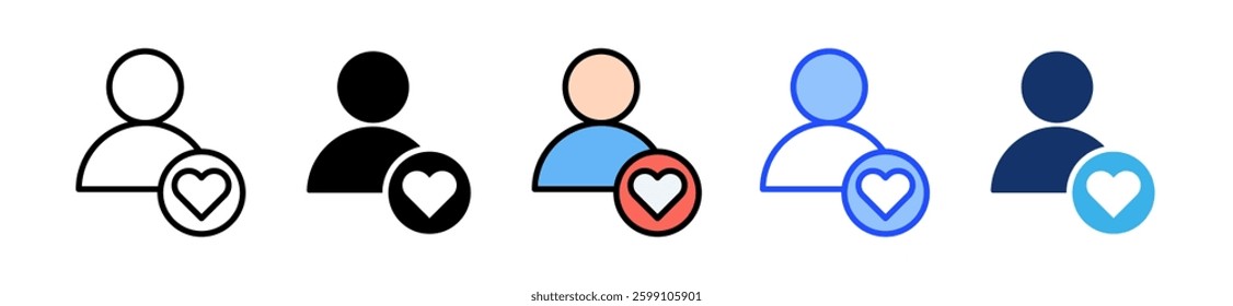 Favorite Icon Set With Multiple Style Collection