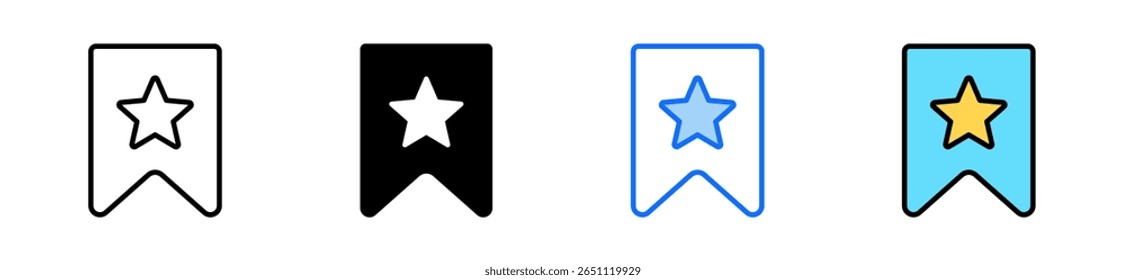Favorite Icon Set Multiple Style Collection