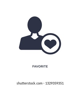 favorite icon. Simple element illustration from customer service concept. favorite editable symbol design on white background. Can be use for web and mobile.