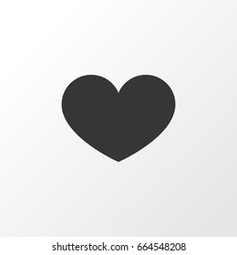 Favorite Icon Symbol. Premium Quality Isolated Heart Element In Trendy Style.