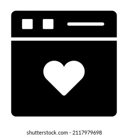 favorite Icon. User interface Vector Illustration, As a Simple Vector Sign and Trendy Symbol in Line Art Style, for Design and Websites, or Mobile Apps,