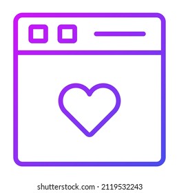 favorite Icon. User interface Vector Illustration, As a Simple Vector Sign and Trendy Symbol in Line Art Style, for Design and Websites, or Mobile Apps,