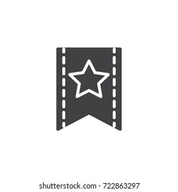 Favorite icon vector, filled flat sign, solid pictogram isolated on white. Symbol, logo illustration.