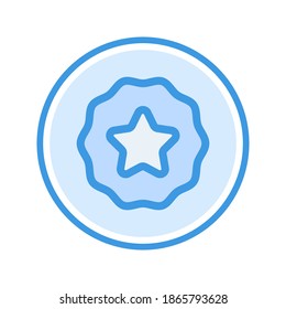 favorite icon vector illustration. favorite icon blue color design.