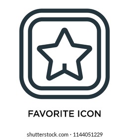 Favorite icon vector isolated on white background for your web and mobile app design, Favorite logo concept