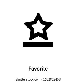 Favorite icon vector isolated on white background, logo concept of Favorite sign on transparent background, filled black symbol