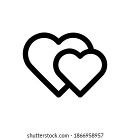 Favorite icon vector. Love icon design illustration flat style isolated on white background
