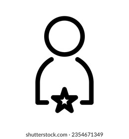 Ilustración de diseño de símbolos de vectores de iconos favoritos