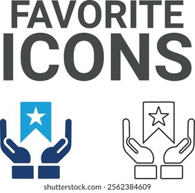 Favorite icons, Online community, media, website, blog, content, business marketing and social network icons. Solid icon collection.