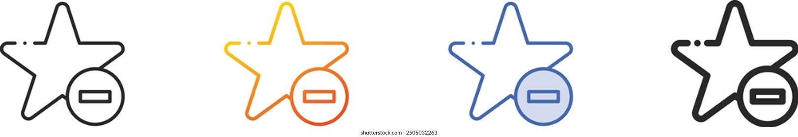 favorite icon.Thin Linear, Gradient, Blue Stroke and bold Style Design Isolated On White Background