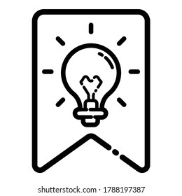 Favorite Idea Flat Icon Isolated On White Background