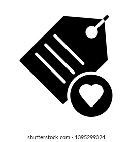 favorite label vector glyph flat icon