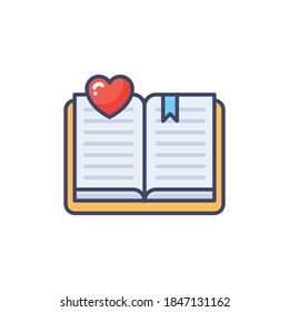 Favorite Lessons icon in vector. Logotype