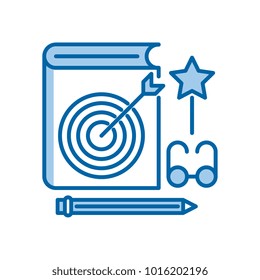 Favorite lessons vector icon