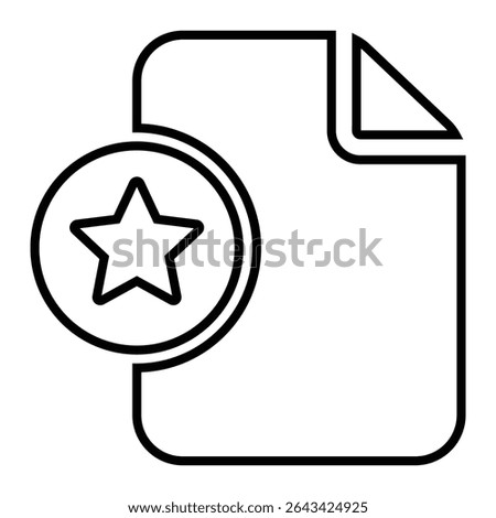 favorite line icon design. favorite thin black outline symbol vector illustration. editable stroke icon on transparent background.