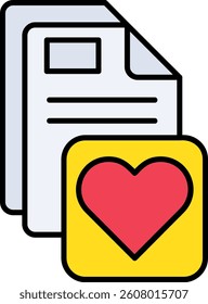 Favorite Line vector Icon Design