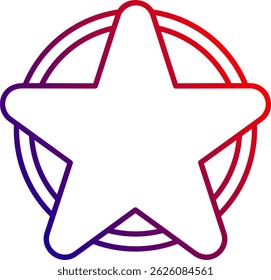 Favorite Line vector Icon Design