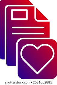 Favorite Line vector Icon Design