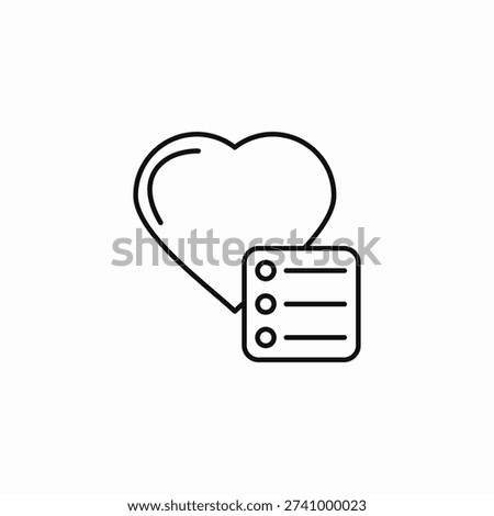 favorite list icon sign vector