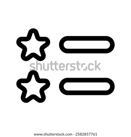 Favorite List Icon Vector Symbol Design Illustration