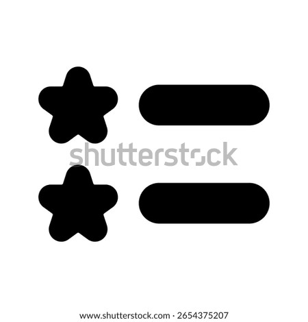 Favorite List Icon Vector Symbol Design Illustration