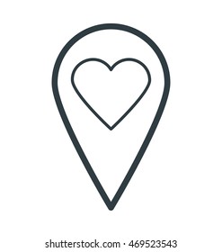 Favorite Location Colored Vector Icon