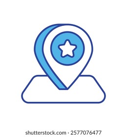 Favorite Location icon vector stock illustration