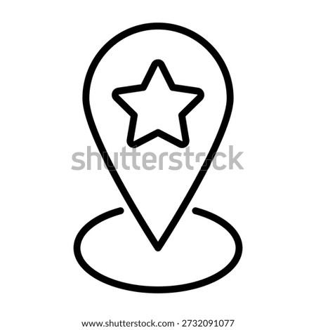 Favorite Location Simple Vector Icon Collection