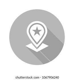 Favorite location vector icon