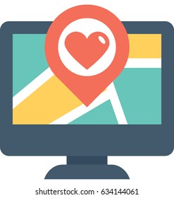 Favorite Location Vector Icon