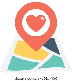 Favorite Location Vector Icon