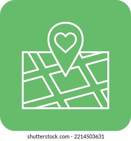 Favorite Location vector icon. Can be used for printing, mobile and web applications.