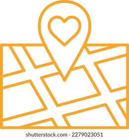 Favorite Location vector icon. Can be used for printing, mobile and web applications.