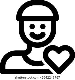 Favorite, Love, Loyal Outline Icon