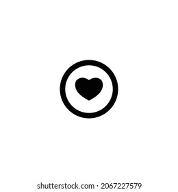 Favorite love simple flat icon vector illustration