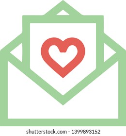 Favorite mail icon in trendy flat style isolated on white background