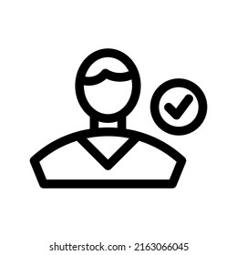 favorite man icon or logo isolated sign symbol vector illustration - high quality black style vector icons
