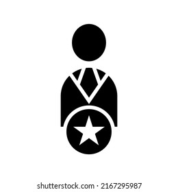 favorite man icon or logo isolated sign symbol vector illustration - high quality black style vector icons
